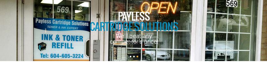 Banner of payless cartridges